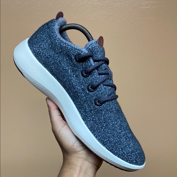 Allbirds Wool Runner Men’s Athletic Shoes “Dark Gray Cream” - Picture 12 of 16